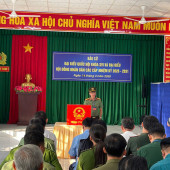 Công an xã Vị Thanh 1 tổ chức Lễ khai mạc và bỏ phiếu bầu cử sớm