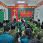 Tổ bầu cử số 26 - Công an phường Long Tuyền: Hoàn thành bầu cử sớm, đạt tỷ lệ 100% cử tri tham gia