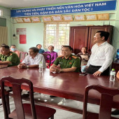 Công an xã Vĩnh Thạnh thực hiện phong trào thi đua “Ba nhất” gắn với hoạt động vì Nhân dân