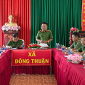 Công an xã Đông Thuận khẩn trương triển khai Kế hoạch phối hợp đảm bảo an ninh trật tự; bảo vệ tuyệt đối an toàn bầu cử đại biểu Quốc hội khóa XVI và bầu cử Hội đồng nhân dân các cấp