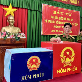 Công an xã Xiệp Hưng tổ chức bầu cử Đại biểu Quốc hội khóa XVI và Đại biểu Hội đồng nhân dân các cấp nhiệm kỳ 2026 - 2031