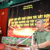 Công an thành phố sơ kết công tác xây dựng địa bàn xã, phường không ma túy năm 2025 trên địa bàn thành phố Cần Thơ