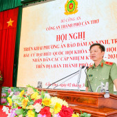 Thiếu tướng Huỳnh Việt Hòa, Ủy viên Ban Thường vụ Thành ủy, Bí thư Đảng ủy, Giám đốc Công an thành phố Cần Thơ trúng cử đại biểu Hội đồng nhân dân thành phố Cần Thơ nhiệm kỳ 2026 - 2031