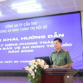 Phòng An ninh chính trị nội bộ phối hợp triển khai, hướng dẫn phát động phong trào toàn dân bảo vệ an ninh Tổ quốc năm 2026