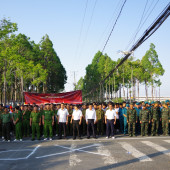 Công an phường Long Mỹ phối hợp tổ chức thành công Ngày chạy Olympic - Vì sức khoẻ toàn dân - Vì An ninh tổ quốc