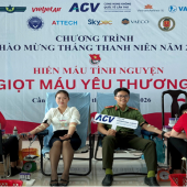 Phòng Quản lý xuất nhập cảnh thiết thực hưởng ứng, tham gia phong trào hiến máu tình nguyện vì cộng đồng