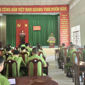 Nâng cao nhận thức chính trị cho cán bộ, chiến sĩ Công an xã Tân Thạnh về Nghị quyết Đại hội XIV