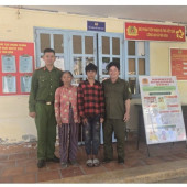 Công an xã Tân Hòa kịp thời trao trả trẻ em bị lạc - lan tỏa hình ảnh đẹp Vì nhân dân phục vụ