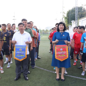 Giao lưu thể thao môn bóng đá nhân Kỷ niệm 95 năm Ngày thành lập Đoàn Thanh niên Cộng sản Hồ Chí Minh.