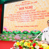 THÀNH PHỐ CẦN THƠ ĐẨY MẠNH XÂY DỰNG ĐIỂN HÌNH VỀ PHONG TRÀO “TOÀN DÂN BẢO VỆ AN NINH TỔ QUỐC”