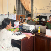Công an xã Lịch Hội Thượng tăng cường công tác giải quyết thủ tục hành chính phục vụ Nhân dân