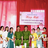 Chi hội Phụ nữ Công an xã Tân Long họp mặt kỷ niệm Ngày Quốc tế Phụ nữ 8/3