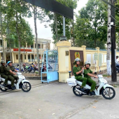 Công an xã Tân Hòa tổ chức Hội nghị triển khai phương án bảo đảm an ninh, trật tự, bảo vệ an toàn phục vụ bầu cử