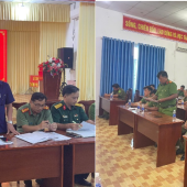 Công an xã Lai Hòa tập trung mọi nguồn lực bảo đảm an ninh, an toàn cho "Ngày hội non sông"