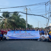 Đoàn viên thanh niên Phòng An ninh nội địa ra quân thực hiện công trình thanh niên chào mừng Cuộc bầu cử đại biểu Quốc hội khóa XVI và đại biểu Hội đồng nhân dân các cấp nhiệm kỳ 2026 - 2031