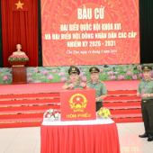 Công an thành phố Cần Thơ chủ động thực hiện nghĩa vụ công dân để tập trung bảo vệ tuyệt đối an toàn ngày bầu cử