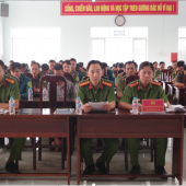 Công an xã Vĩnh Thuận Đông chủ động, quyết tâm bảo vệ tuyệt đối an toàn ngày bầu cử nhiệm kỳ 2026 - 2031