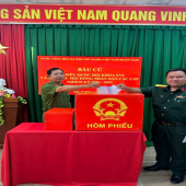 Lực lượng Công an xã, phường trên địa bàn thành phố Cần Thơ tham gia bầu cử sớm, sẵn sàng bảo đảm an ninh, trật tự Ngày bầu cử