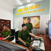 Cảnh sát PCCC và CNCH Công an TP Cần Thơ trực 100% quân số bảo đảm an toàn bầu cử