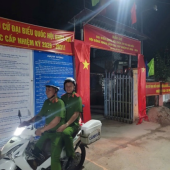 Công an phường Vị Tân quyết tâm bảo đảm an toàn tuyệt đối ngày hội bầu cử