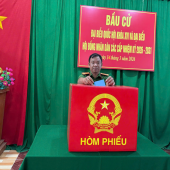 Công an xã Trường Long Tây chủ động bảo đảm an ninh, an toàn trước, trong và sau bầu cử