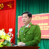 Tạo điều kiện tốt nhất trong huấn luyện công dân thực hiện nghĩa vụ tham gia Công an nhân dân năm 2026