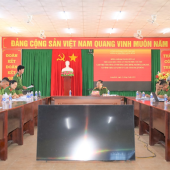 Lãnh đạo Công an thành phố làm việc với Công an 5 xã, phường về công tác đấu tranh phòng, chống tội phạm