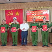 Phương Bình: công bố quyết định thành lập Đảng bộ cơ sở Công an xã