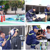 Tổ chức huấn luyện nghiệp vụ phòng cháy, chữa cháy, cứu nạn, cứu hộ cho lực lượng Cảnh sát cơ động năm 2026