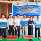 Lãnh đạo Công an thành phố Cần Thơ dự Lễ khởi công cầu giao thông nông thôn tại xã An Lạc Thôn