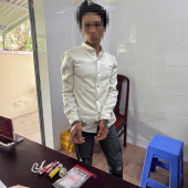 Công an xã Nhu Gia phối hợp Cảnh sát giao thông bắt giữ đối tượng tàng trữ ma túy