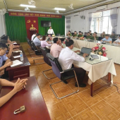 Xã Thạnh Hòa tổ chức Hội nghị xét duyệt tuyển chọn lực lượng tham gia bảo vệ an ninh, trật tự ở cơ sở