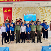 Công an thành phố tập huấn phòng chống chiến lược “diễn biến hòa bình” và kỹ năng an ninh mạng, phòng chống tội phạm sử dụng công nghệ cao tại phường Phước Thới.