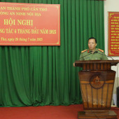 Lực lượng An ninh nội địa, Công an thành phố Cần Thơ phát huy truyền thống vẻ vang, quyết tâm giữ vững ổn định tình hình an ninh, trật tự trên địa bàn thành phố