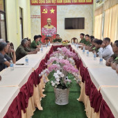 Công an xã Lịch Hội Thượng tổ chức Hội nghị giao ban với lực lượng bảo vệ an ninh, trật tự ở cơ sở