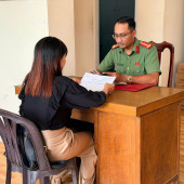 Công an xã Lịch Hội Thượng, Đông Phước, phường Vĩnh Phước  tăng cường quản lý lưu trú người nước ngoài