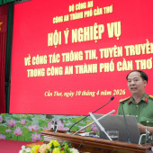 Hội ý nghiệp vụ, chia sẻ kinh nghiệm nâng cao chất lượng tuyên truyền trong Công an thành phố Cần Thơ