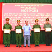 Công an xã Liêu Tú tổ chức Hội nghị giao ban công tác Công an Quý I năm 2026 và Tổng kết Cao điểm tấn công, trấn áp tội phạm trên địa bàn xã