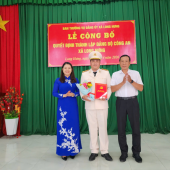 Công bố Quyết định thành lập đảng bộ cơ sở  Công an xã Long Hưng – bước phát triển quan trọng  trong công tác xây dựng đảng ở cơ sở