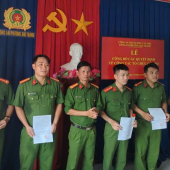 CÔNG AN PHƯỜNG ĐẠI THÀNH CÔNG BỐ QUYẾT ĐỊNH KIỆN TOÀN CÁC TỔ NGHIỆP VỤ, NÂNG CAO HIỆU QUẢ CÔNG TÁC