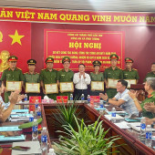 Công an xã Vĩnh Tường sơ kết công tác Đảng, công tác Công an Quý I năm 2026 đạt nhiều kết quả tích cực