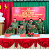 Quyết tâm hoàn thành xuất sắc nhiệm vụ: Cụm thi đua số 9 ký kết giao  ước thực hiện phong trào thi đua “Vì an ninh Tổ quốc” năm 2026