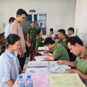 Công an phường Tân An phối hợp tổ chức công tác sơ tuyển tuyển sinh Công an nhân dân năm 2026