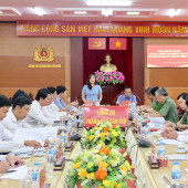 Đoàn Giám sát số 593 của Ban Thường vụ Thành ủy Cần Thơ làm việc tại Đảng ủy Công an thành phố