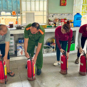 Siết chặt phòng ngừa từ cơ sở - Công an phường Cái Răng chủ động tuyên truyền, kiểm tra phòng cháy, chữa cháy trong mùa nắng nóng