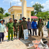Công an xã Vị Thanh 1 phát huy tinh thần “Gần dân nhất” trong phong trào thi đua “Ba nhất”