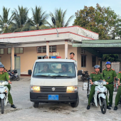 Công an xã Thạnh Hòa xuyên lễ vì nhân dân, đảm bảo an ninh, không gián đoạn phục vụ