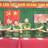 Cụm thi đua số 3 Công an xã, phường ký kết giao ước phong trào thi đua “Vì an ninh Tổ quốc” năm 2026