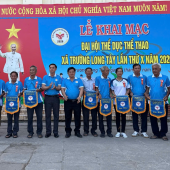 Cán bộ, chiến sĩ Công an xã Trường Long Tây sôi nổi tham gia Đại hội thể dục thể thao