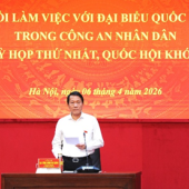 Đại biểu Quốc hội trong CAND góp phần tích cực vào thành công chung của Kỳ họp Quốc hội khóa XVI